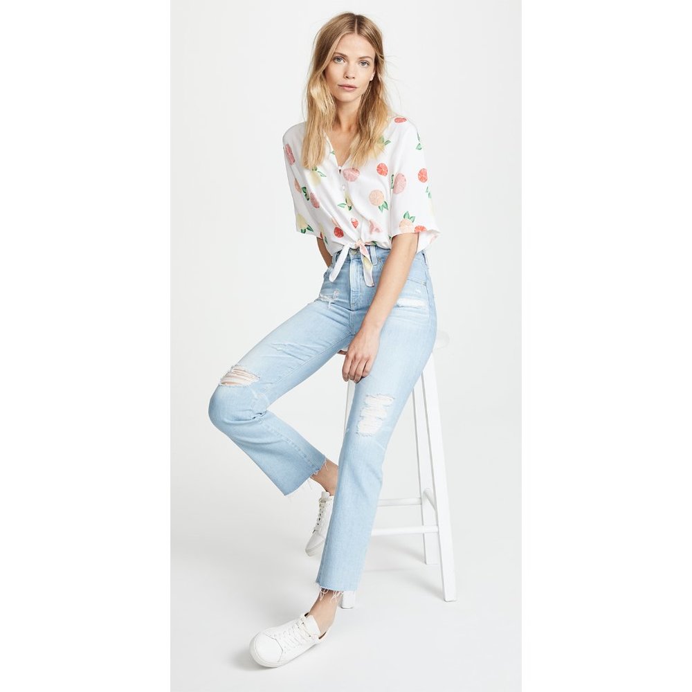 NWT AG Adriano Goldschmied The Rhett High Waist Jeans 23 Years Cerulean Chase 25